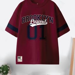 CODEZ Boys Drop-Shoulder Sleeves Pure Cotton T-shirt-23