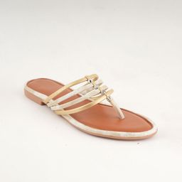 Anouk Women Striped T-Strap Flats-image-15