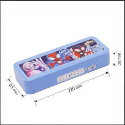 ski Puzzle Plastic Pencil Box With Puzzle game And Number Lock Character Art Plastic Pencil Box image 2