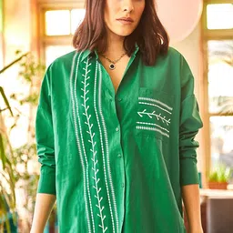 Olalook Printed Casual Shirt-10