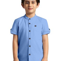 BAESD Boys Comfort Micro Checks Semi Sheer Casual Shirt-image-26