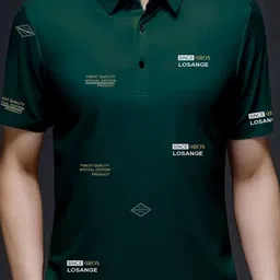 3BROS Men Typography Printed Polo Collar T-shirt-picture-8
