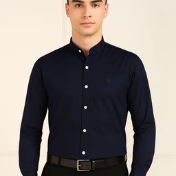 FUBAR Men Solid Mandarin Collar Cotton Formal Shirt-picture-45