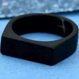 Brass Black Coated Rectangle shape Fashion fingerring Men Women-10