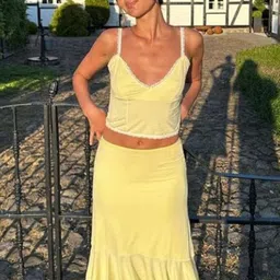 LULU & SKY Crop Top With Skirt Co-Ords-image-56