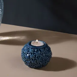 TAYHAA Blue Candle Holder-image-77
