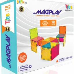 GEL TILES Magplay Classic Solid Color 10 Pcs Magnetic Tiles Starter Pack-image-54