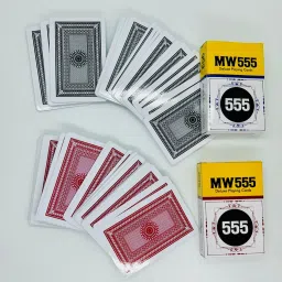 MW 555 Playing Mark Card Deck Set of 2 (Black)-25
