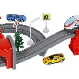 Electric Railway Fire Ttuck Train Track Train Set Toys For Kids-picture-44
