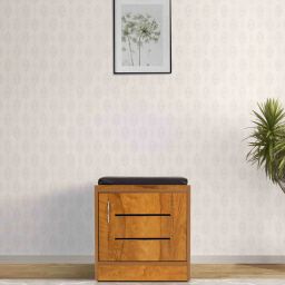 solace craft Bitty Shoe Rack with Seating in Tan Matte Finish-picture-28