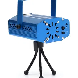 SPARK WORLD Blue Textured Square Laser Stage Disco Floor Lamps-15