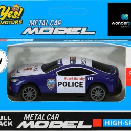 Motors Police Car Metal Model, Pull Back High-Speed, 3+ Years,-45