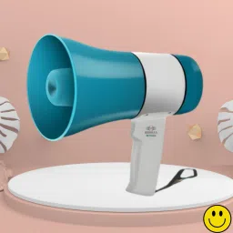 Handheld Megaphone with Siren, Microphone & Rechargeable for Outdoor EventsA143 Megaphone Portable Megaphone Siren Loudspeaker Function &Long Battery BackupW143 Outdoor PA System-picture-9