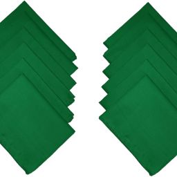 Johnnie Boy Premium Cotton Handkerchief for men and boys hanky rumal green color ["Green"] Handkerchief-image-30