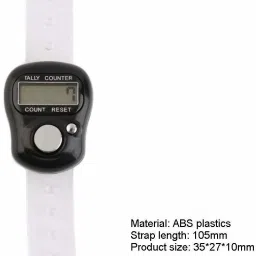voltegic ™ Digital Tally Counter 5 Digit Clickers Mini Finger Ring LCD Electronic Handheld Resettable Digital Tally Counter image 2