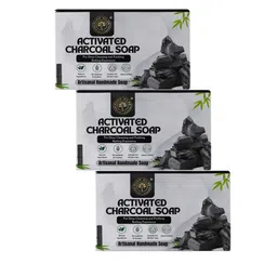 Puro Miles Set of 3 Activated Charcoal Soap - 100 g-5