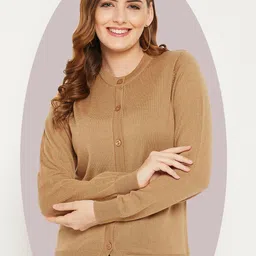 Zigo Women Woollen Crop Cardigan-50