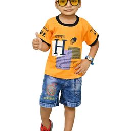 NTD FASHION Kids Round Neck Printed T-shirt With Shorts-image-22