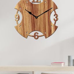 Freny Exim Beige Analogue Wood Wall Clock-image-29