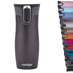 Contigo Black Single Stainless Steel Printed Double Wall Vacuum Water Bottle-image-49