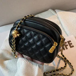 StyleCast Women Solid Crossbody Quilted Sling Bag-image-69