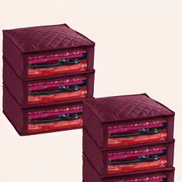 Fessist Purple Set of 6 Regular Drawer Organiser Organisers-16