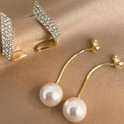ONUYX Teardrop Shaped Drop Earrings-11
