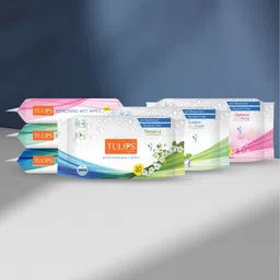 TULIPS Set Of 6 Refreshing Wet Wipes - 20 Wipes Each-26