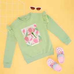 Pantaloons Junior Girls Printed Sweatshirt-picture-35