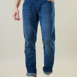 TIM PARIS Men Regular Fit Mid-Rise Stretchable Jeans-image-4