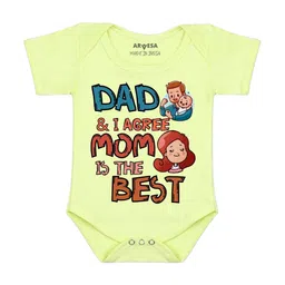 Arvesa Daddy & I Agree Mommy Is Best Printed Bodusuit-image-18