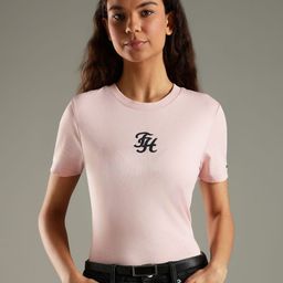 Tommy Hilfiger Women Brand Logo Printed Round Neck Cotton Slim Fit T-shirt-picture-48