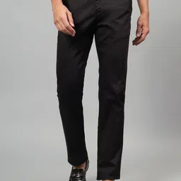 Cantabil Men Cotton Mid-Rise Regular Fit Trousers-picture-12