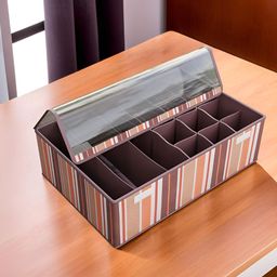 Aura Brown Set of 1 Reusable Drawer Organiser Organisers-20