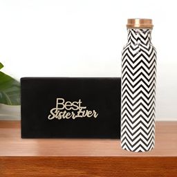 INTERNATIONAL GIFT Multicoloured Single Copper Solid Water Bottle-image-29