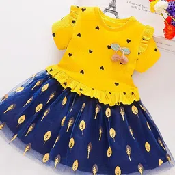 YK Print Fit & Flare Dress-18