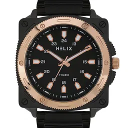 Helix Men Dial & Stainless Steel Straps Analogue Watch TW062HG02T-image-9