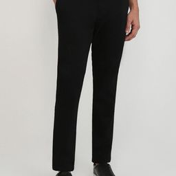 Parx Men Smart Tapered Fit Low-Rise Cotton Regular Trousers-picture-6