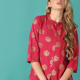 V-Mart Women Floral Printed Shirt Style Top-picture-48