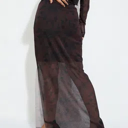 max Printed A-Line Maxi Skirts image 3