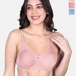 SKDREAMS Women Pack Of 3 Non Padded Non-Wired Half Coverage Bra-picture-8