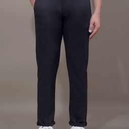 Crimsoune Club Men Printed Slim Fit Mid-Rise Cotton Chinos Trousers-image-50