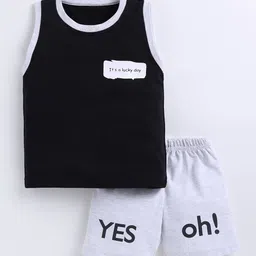 Cutopies Unisex Kids Pure Cotton Printed T-shirt With Shorts-picture-23