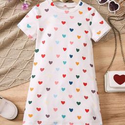 Billion Girls Graphic Printed Round Neck A-Line Above Knee Dress-image-92