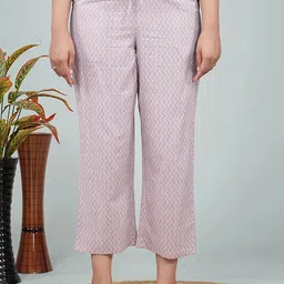 Aramya Mid Rise Striped Cotton Trousers-image-25