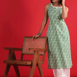 Indo Era Women Geometric Printed Kurta-picture-56