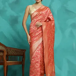 SHADOW & SAINING Woven Design ZariBanarasi Saree-picture-12