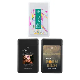 RIYA Men Set Of 3 Bindas Black, Melody & Born Rich Eau de Parfum - 18 ml Each-picture-10