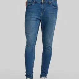 Snitch Men Narrow Skinny Fit Light Fade Stretchable Jeans-image-99