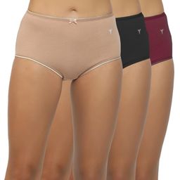 Shyygl Set of 3 High-Rise Hipster Briefs-image-69